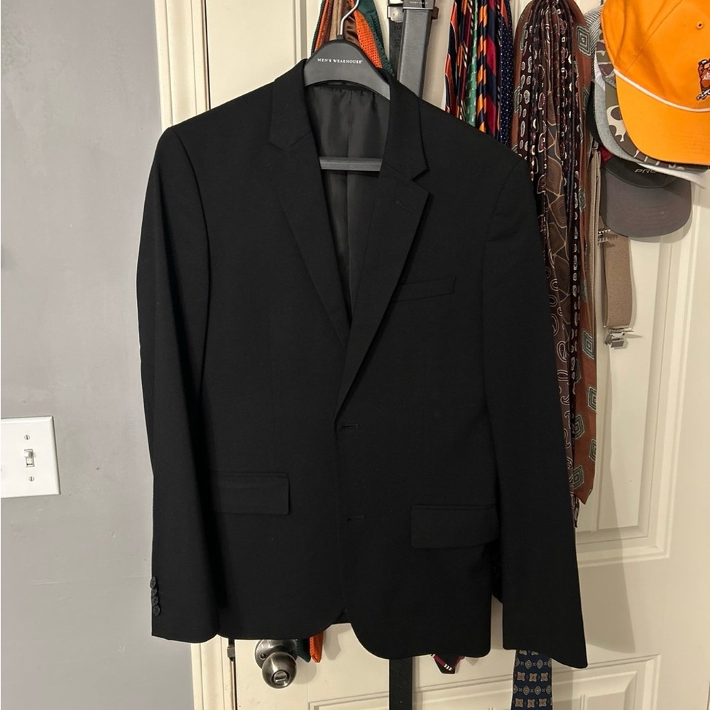 Men Black Slim Suit 36R, 30W x 32L Pants